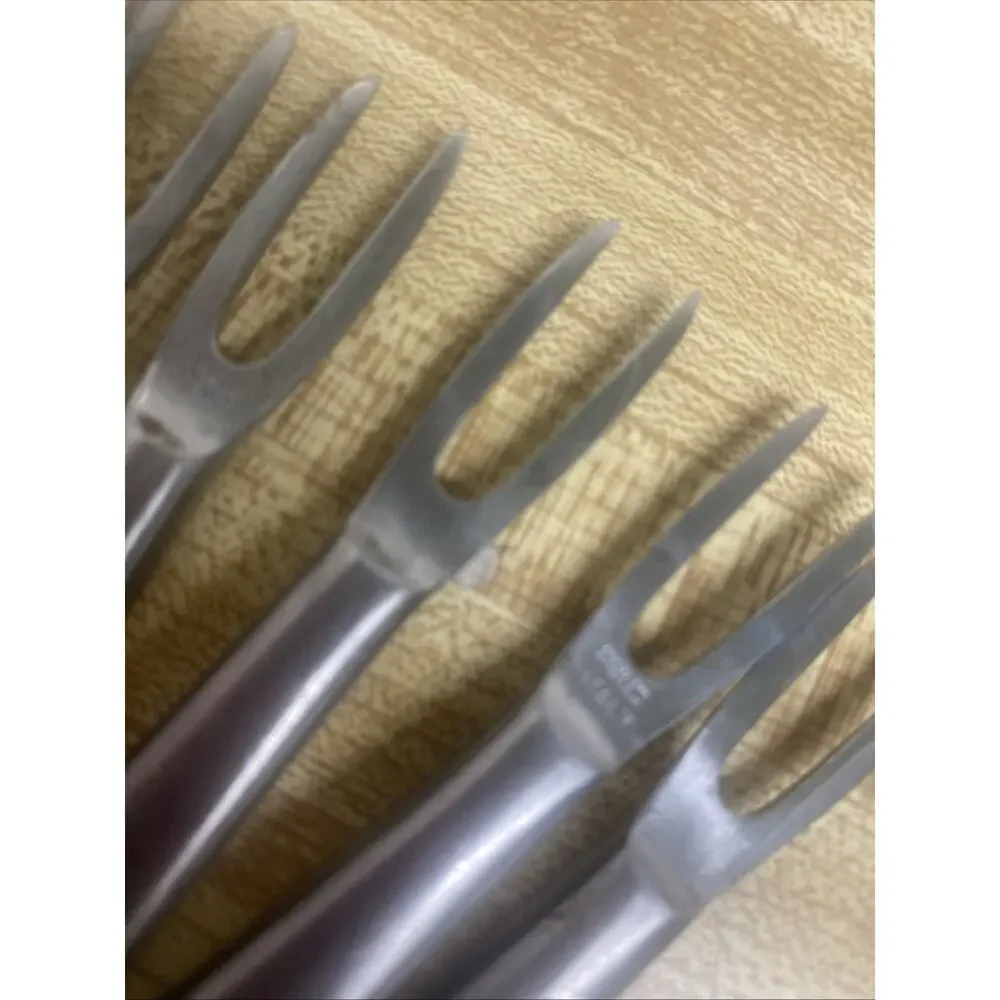 Set Of 7 Stainless Steel Kalmar Designs Appetizer Corn Skewer Cocktail Forks MCM